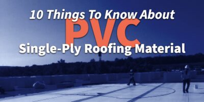 Background of commercial PVC roofing